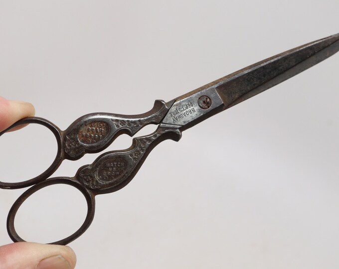 Vintage Krusius Brothers Sewing Scissors German Made for Broadway Dept