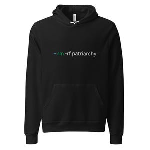Anti-patriarchy feminist hoodie - perfect for developers and software engineers