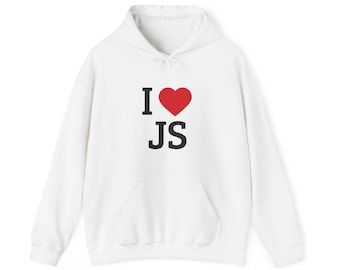 I love JS Hoodie | JavaScript Developer Sweatshirt