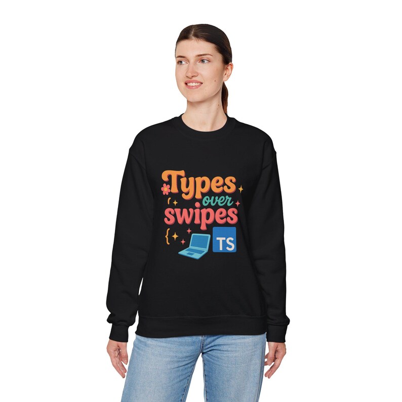 TypeScript Sweatshirt, JavaScript Coder Crew neck image 4