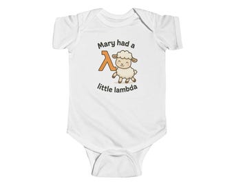 Babyromper Mary Had a Little Lambda, techneut cadeau voor ouders