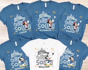 Camiseta personalizada de la tripulación del crucero Disney, camiseta de vacaciones en crucero Disney, camisetas familiares a juego de cruceros Disney, camiseta personalizada de crucero Disney 2025