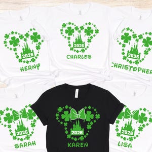 Disney St. Patrick’s Day Shirt, Personalized Irish Day Disney Shirt 2026, Custom Disney Shamrock T-Shirt, Disney Clover Shirts