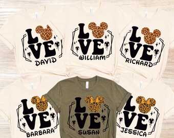 Disney Safari Mode Shirt, Custom Name Disney Safari Family Vacation, Disney Animal Kingdom Matching Shirts, Disney Animal Kingdom Crew Tees