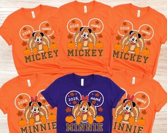 Camiseta de Halloween de Disney 2025, camiseta de Mickey y Minnie Calabaza para Halloween, camiseta a juego de Halloween de Disney, camiseta de viaje familiar de Halloween de Disney 2025