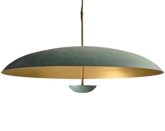 Modern Brass Pendant Chandelier | Mid-Century Style Luxury Lighting