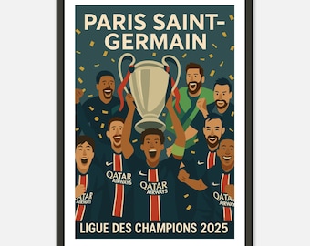PSG Poster Winner Champions League 2025