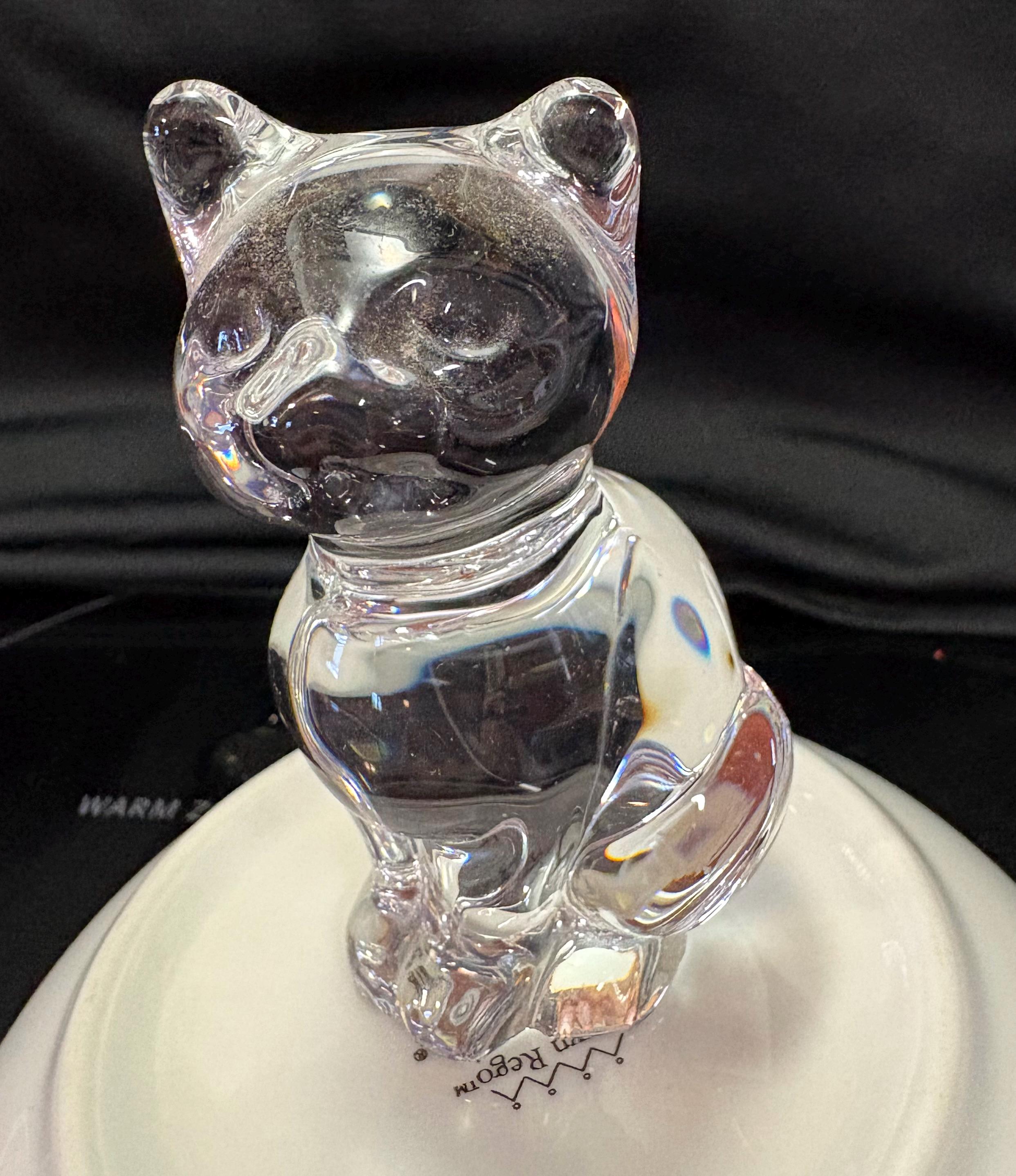 Daum Crystal Cat - Etsy