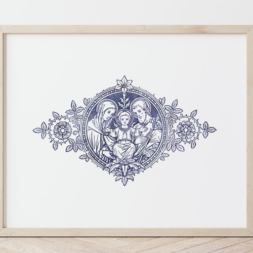 Blessed Virgin Mary Art Print Catholic Art Catholic Print Etsy