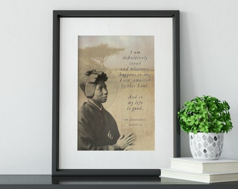 St. Josephine Bakhita Quote Print: Catholic Art Gift