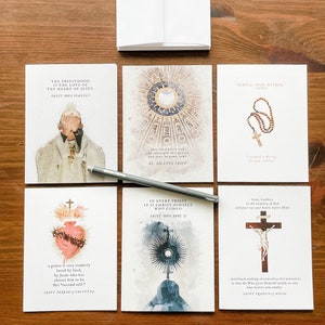 Catholic Priest Notecard Set *UPDATED!*, 6 unique assorted cards, Ordination, Appreciation, Priest Anniversary, Pastor gift, Priest Birthday