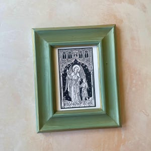 Saint Raphael the Archangel wall art print, Catholic home decor, angel gift, gift for her, wedding gift, catholic devotion, vintage Catholic