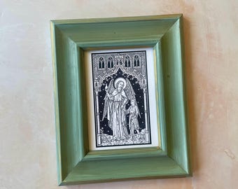 Saint Raphael Archangel Print: Vintage Catholic Home Decor