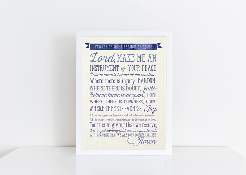St. Francis Prayer, bodily print, Affirmation Reward, Baptism Present, Spiritual Present, Catholic, prayer print, O Lord Create Me and Software picture regarding St Francis Prayer Printable referred to as St. Francis Prayer, bodily print, Affirmation Reward, Baptism Reward, Non secular Reward, Catholic, prayer print, O Lord Crank out Me and Resource