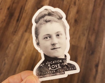 St. Therese of Lisieux Decal: Catholic Inspirational Sticker