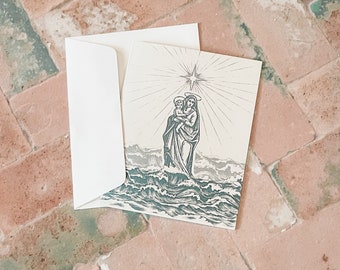 Stella Maris Notecard Set: Catholic Star of the Sea Stationery