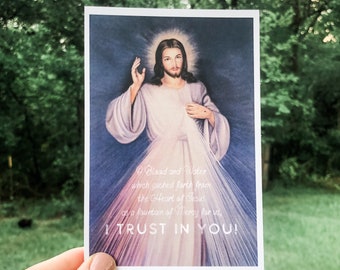 Divine Mercy Print: Jesus, I Trust In You - Catholic Gift