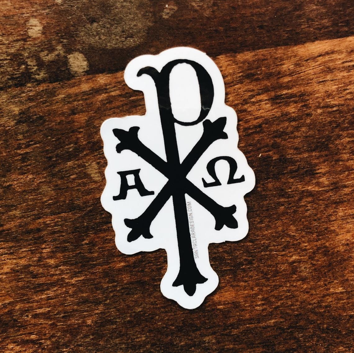 Xp Symbol Chi Rho Decal: Catholic Christian Waterproof Sticker - Etsy