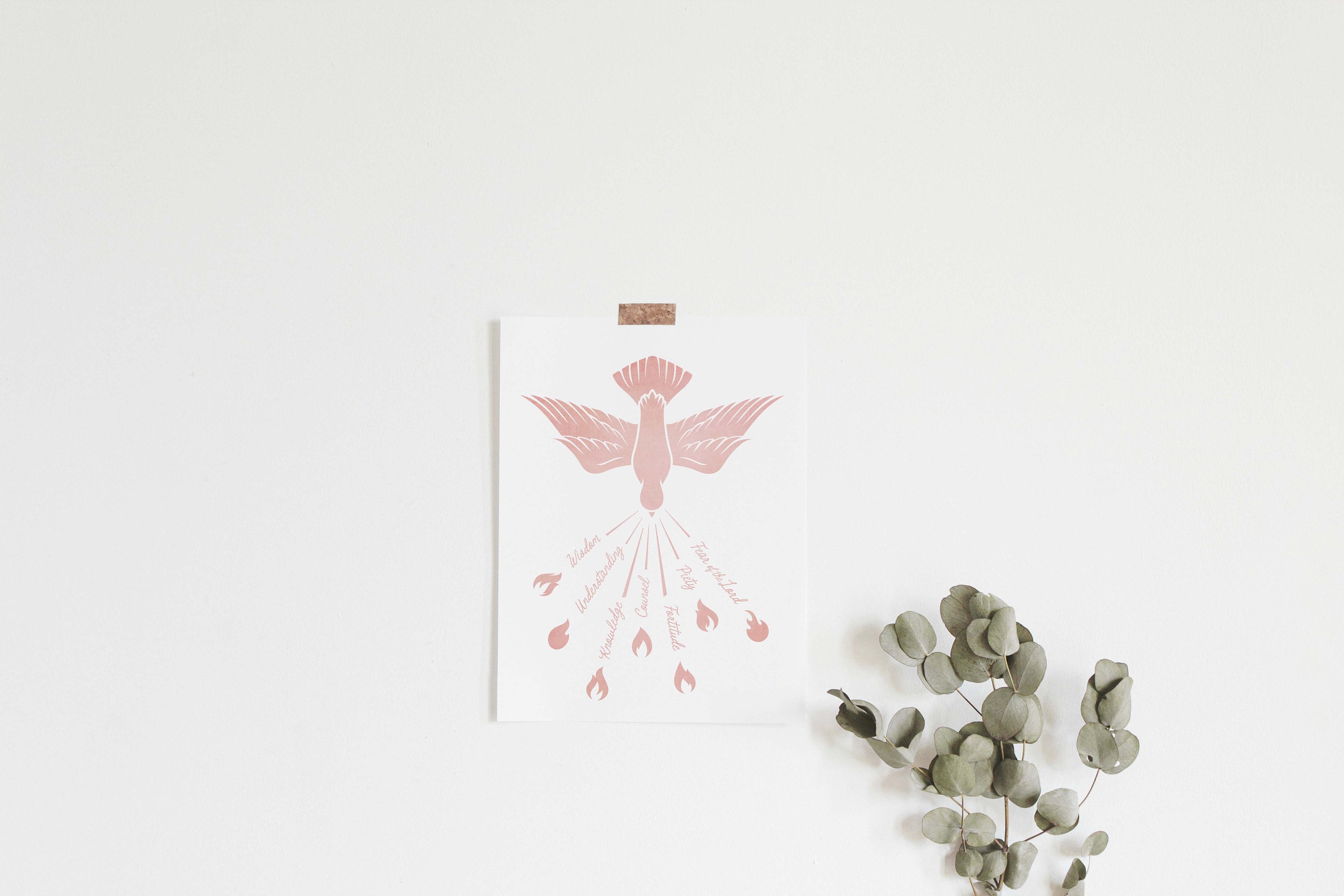 Gifts of the Holy Spirit Rose Print: Catholic Confirmation Gift - Etsy