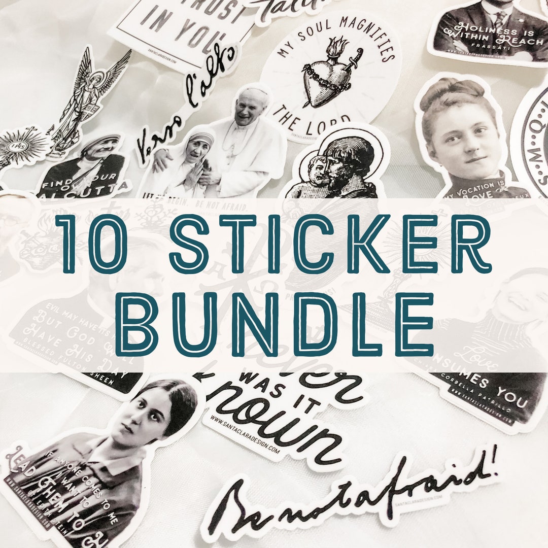 Discount 10 Sticker Bundle: Any 10 Stickers, Catholic Sticker, Catholic  Stickers, Catholic Decals, Laptop, Yeti, Catholic Vinyl, Auto Decal 