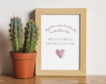 Isaiah 54:10 Scripture Print | Valentine's Day Gift (Digital Download)