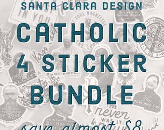 Catholic Sticker Bundle: Choose Any 4 Vinyl Decals