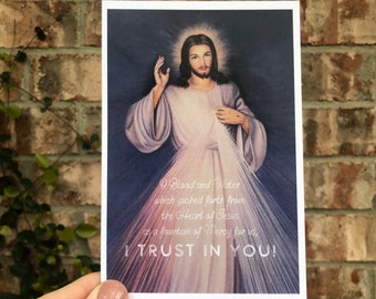 Divine Mercy Print: Jesus, I Trust In You - Catholic Gift