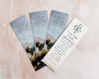 Good Shepherd Prayer Bookmark Set: Catholic Confirmation Gift