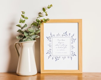 St. Therese Quote Print, True Love Begins, Catholic Gift, Mother's Day Decor