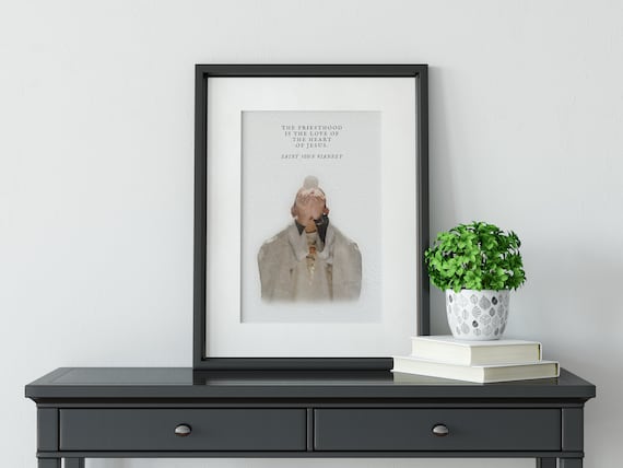 Catholic Priest Ordination Print: St. John Vianney Gift