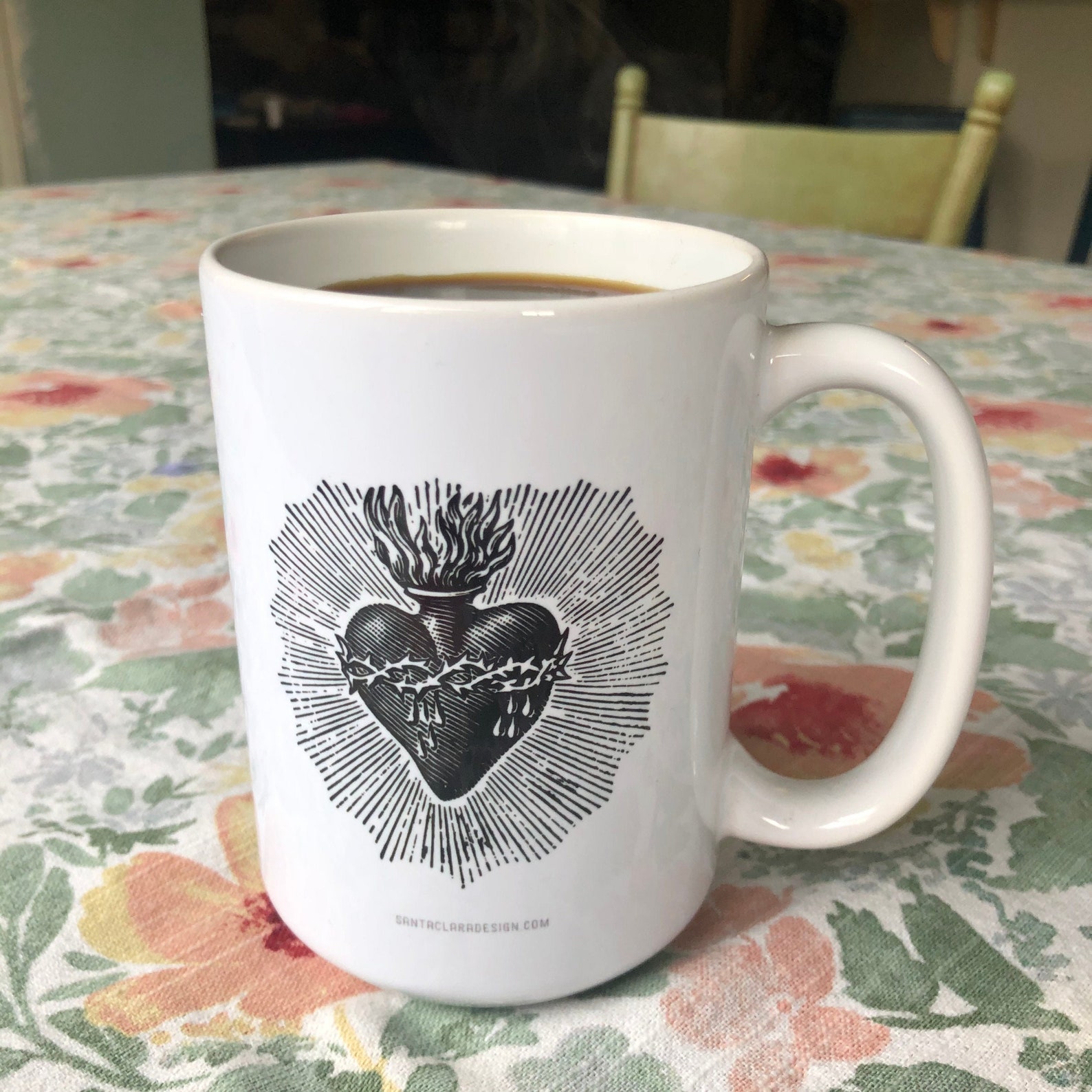 Sacred Heart Coffee Mug Catholic Coffee Mug Ceramic Sacred  Etsy
