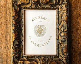 His Mercy is Everlasting Print: Sacred Heart Catholic Art