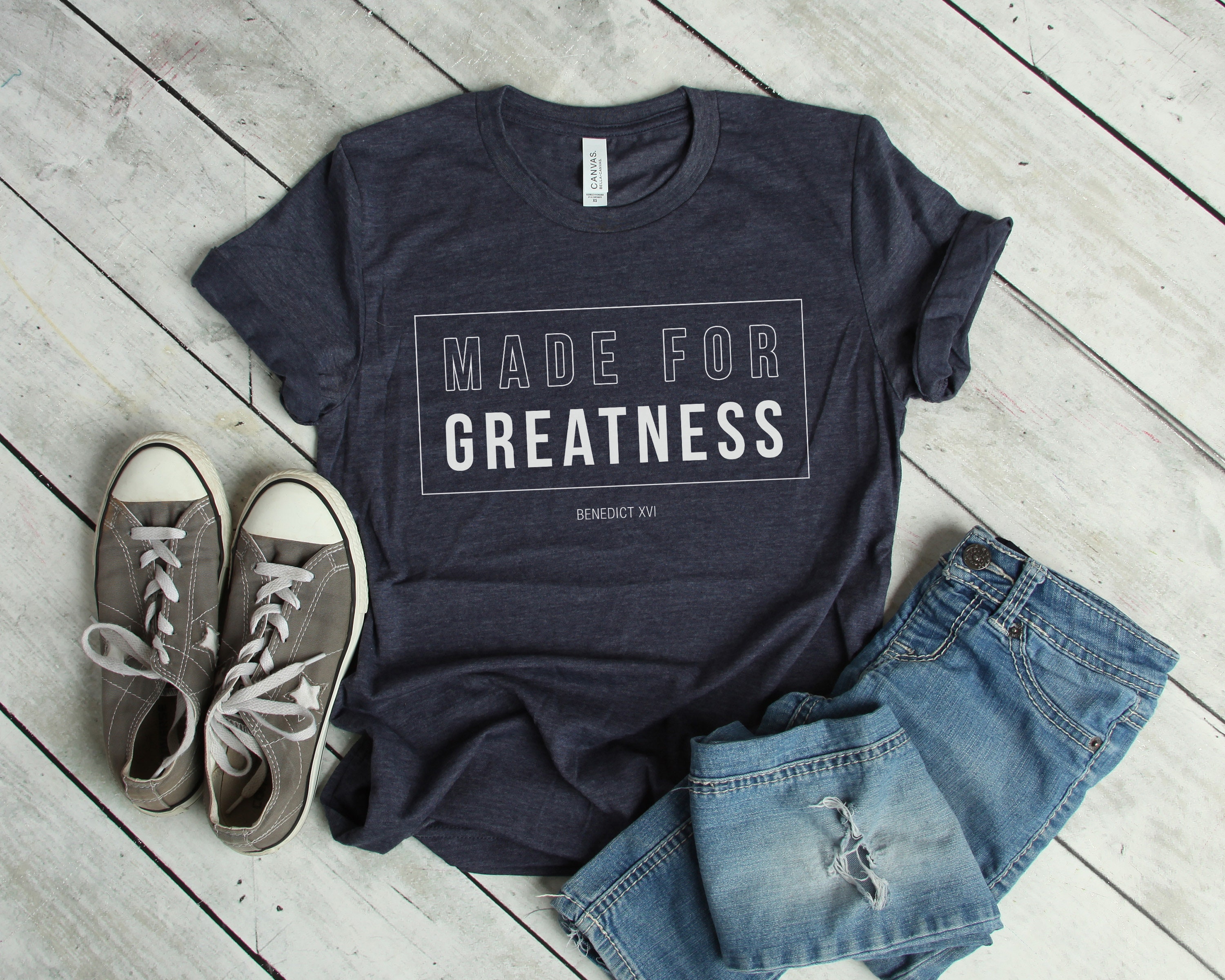 Made For Greatness Pope Benedict Xvi Christian T Shirt For Etsy