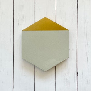 Modern Coasters Set - Concrete Hexagon Coasters/ Drink Coasters / Gold Coasters for your Gold Home Decor, Modern Home Decor or Gift for Her