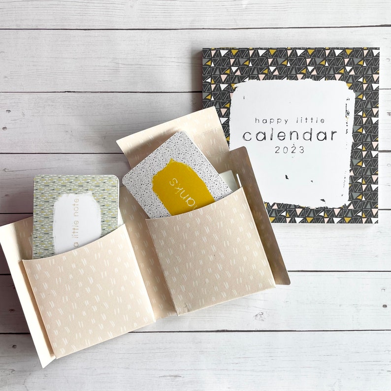 2023 Cute Desk Calendar With Optional Stand Monthly Calendar Etsy