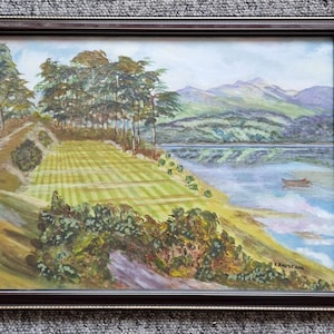 Title: Original Oil Painting &quot;Killarney&quot;, Ireland by R. Bartram (Framed, Dated 2000)