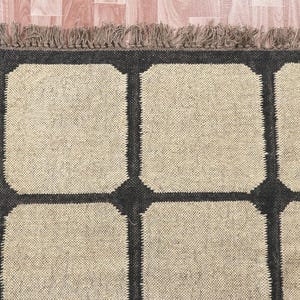 Handwoven Wool Jute Kilim Rug, Wool Jute Rug, Kilim Jute Rug, Flatweave Rug, Bohemian Rug, Indian Dhurrie Rug, Navajo Kilim Rug, Custom Rug