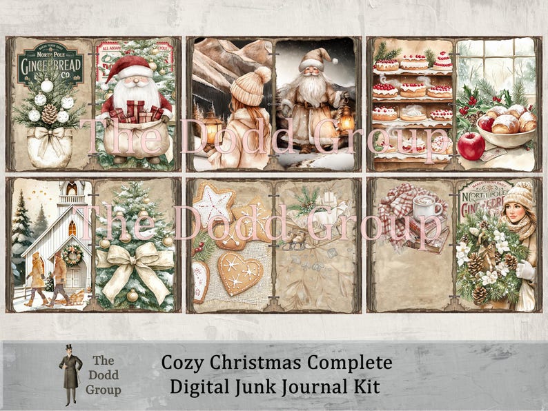Cozy Christmas Complete Digital Junk Journal Kit Holiday Journaling ...