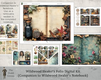 Wildwood Healer’s Folio Digital Kit – Companion to the Wildwood Healer’s Notebook Complete Digital Kit, Nature Woodland PDF DoddGroup