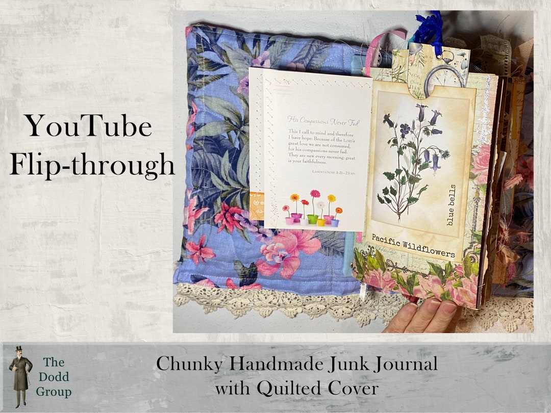 A Handmade Scrapbook Junk Journal Flip through With A Story! 