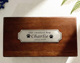 Placa conmemorativa personalizada para mascotas, placa con nombre para urna de mascotas, regalo conmemorativo para mascotas, placa de latón conmemorativa