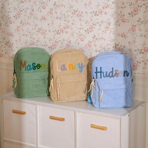 Sac à dos personnalisé pour enfants – Sac à dos personnalisé pour tout-petits, joli sac à dos préscolaire, cadeau idéal pour filles et garçons, essentiels scolaires