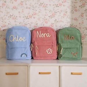 Sac à dos personnalisé pour enfants – Sac à dos préscolaire avec nom personnalisé, idée cadeau idéale pour la rentrée scolaire des filles et des garçons.