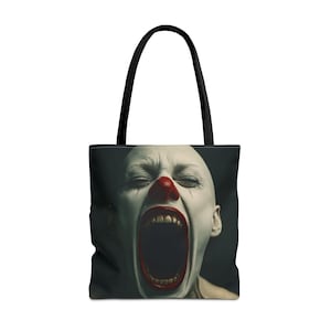 Borsa a forma di clown terrificante - Perfetta per Halloween, feste spettrali, appassionati di horror, dolcetto o scherzetto, regalo unico