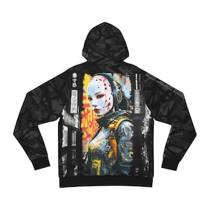 Edgy Graphic Hoodie: Urban Streetwear Fashion - Unisex