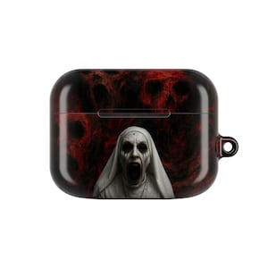 Horror-Themed AirPod Case, Spooky Earbud Cover, Unique Gift for Halloween, Gothic Design, Perfect for Music Lovers
