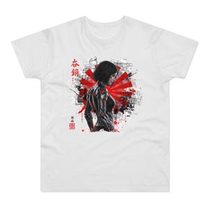 Cyber Samurai Graphic T-Shirt: Japanese Anime Art Tee