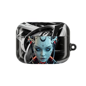 Cyberpunk AirPod Case: Tech-Inspired Polycarbonate Protective Holder