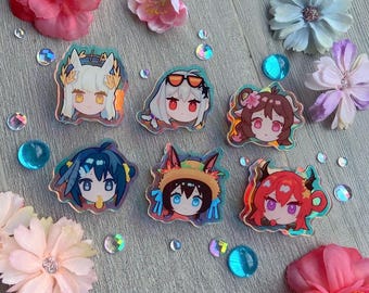 Arknights summer skin chibi acrylic clips