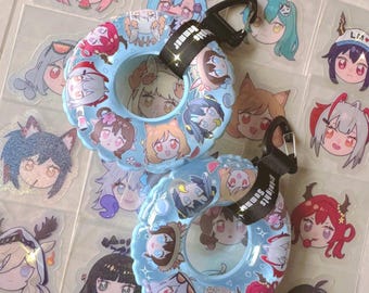 Arknights Summer mini float keychain key holder swimsuit